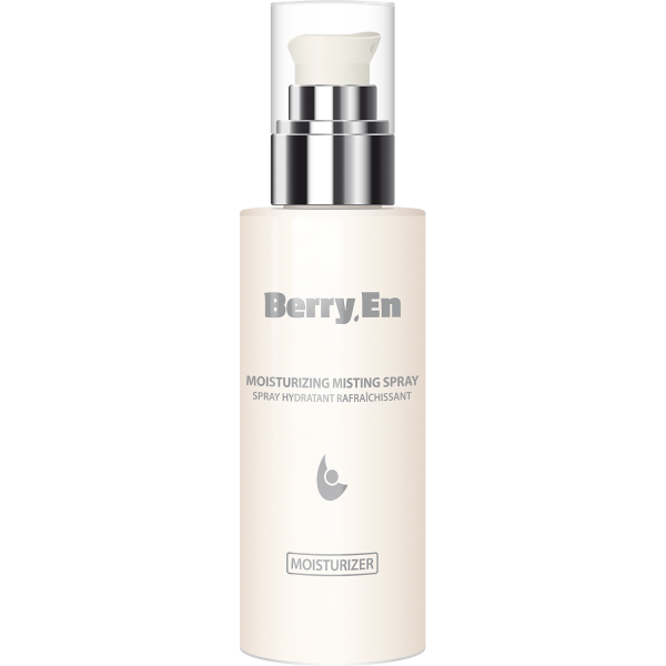 Viser en 125 ml moisturizer fra Berry En med dispenser, der giver fugt til huden og fjerner urenheder.